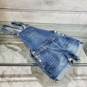 Denim Overalls Shorts